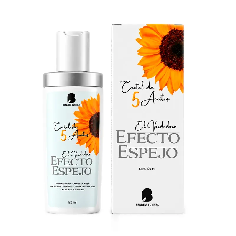 Aceite Efecto Espejo Cabello y Piel Bendita Tú Eres - Cont. 120 ml