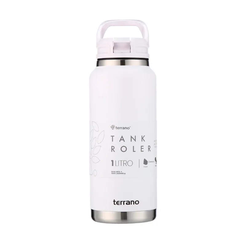 botella térmica tank roller blanco terrano - cont. 1 litro