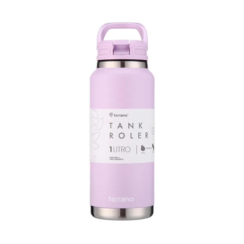 botella térmica tank roller lila terrano - cont. 1 litro
