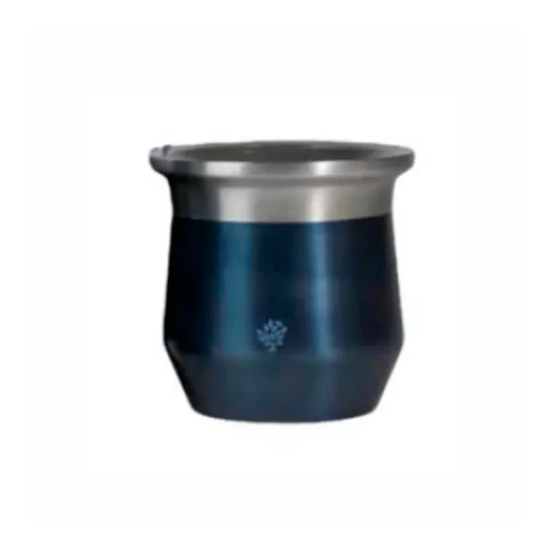 Guampa Acero Inoxidable Azul Metalizado Terrano