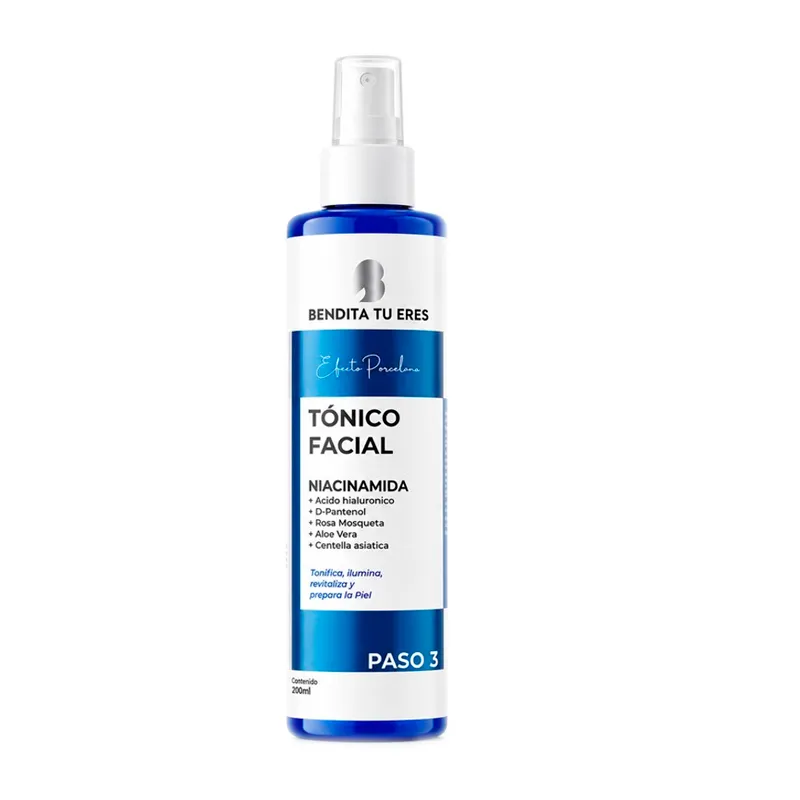 tónico facial niacinamida y Ácido hialurónico bendita tú eres - cont. 230 ml