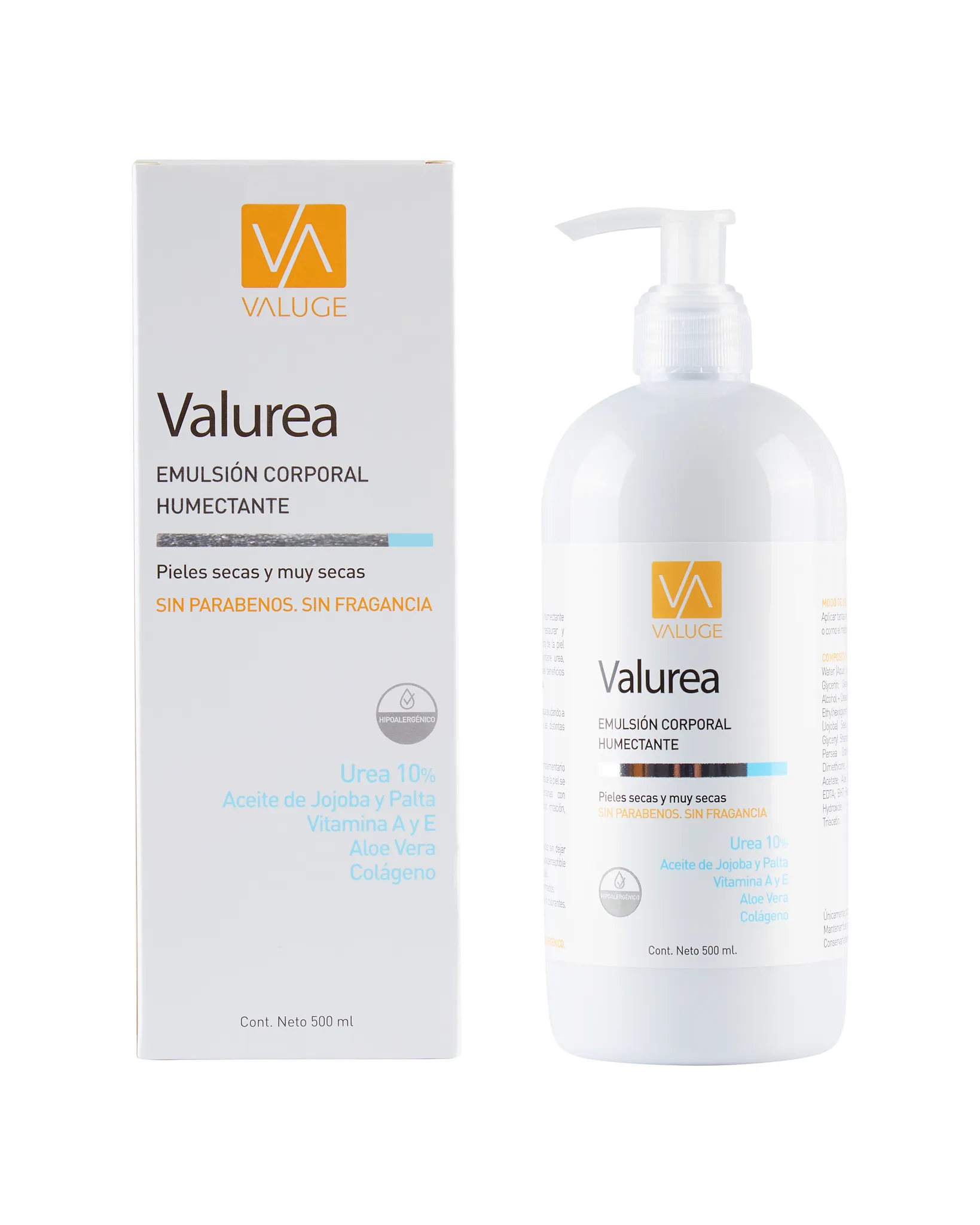 Emulsion Corporal Humectante Valurea - Cont.500ml