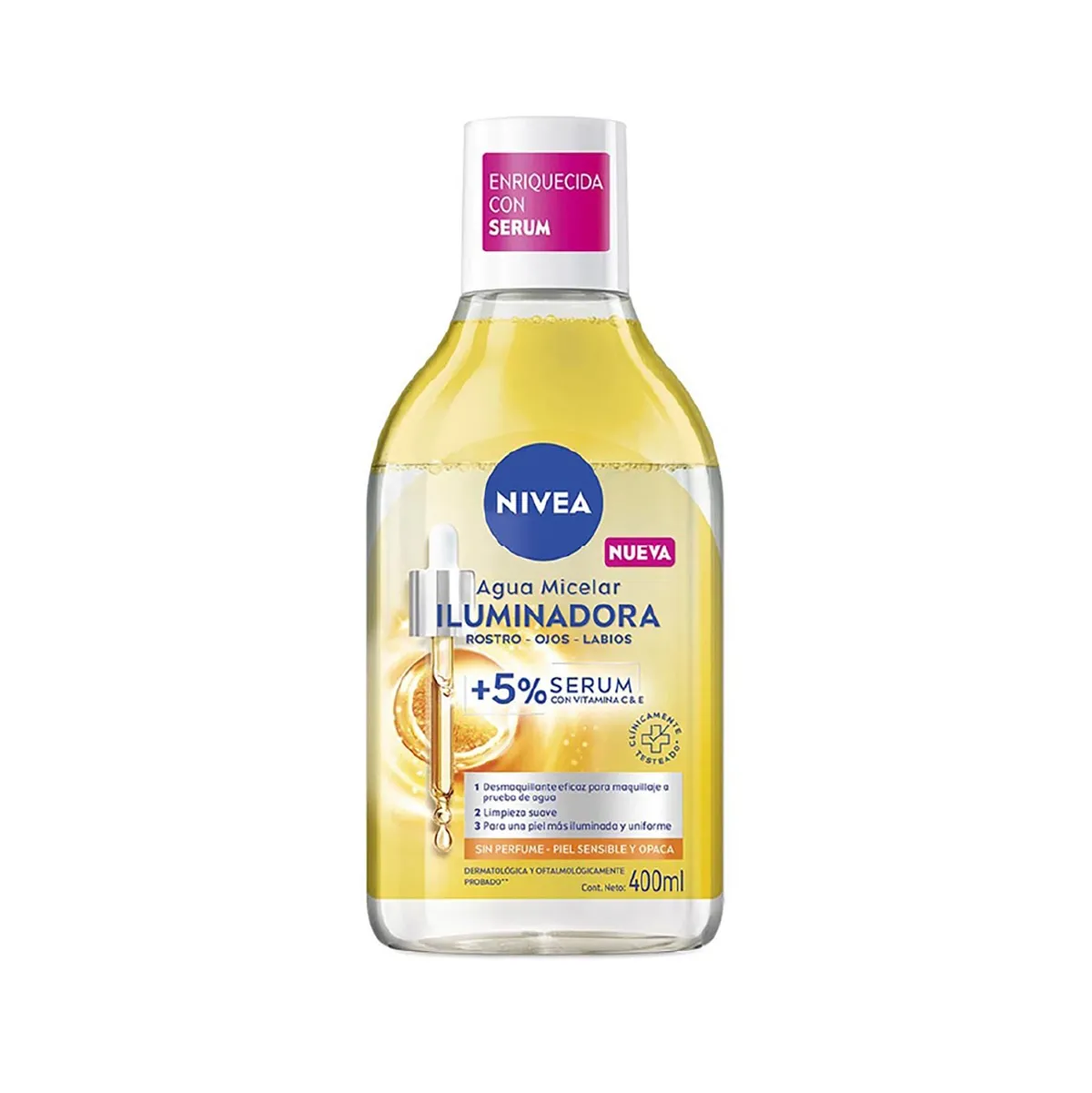 Agua Micelar Iluminadora Nivea - Cont.400ml
