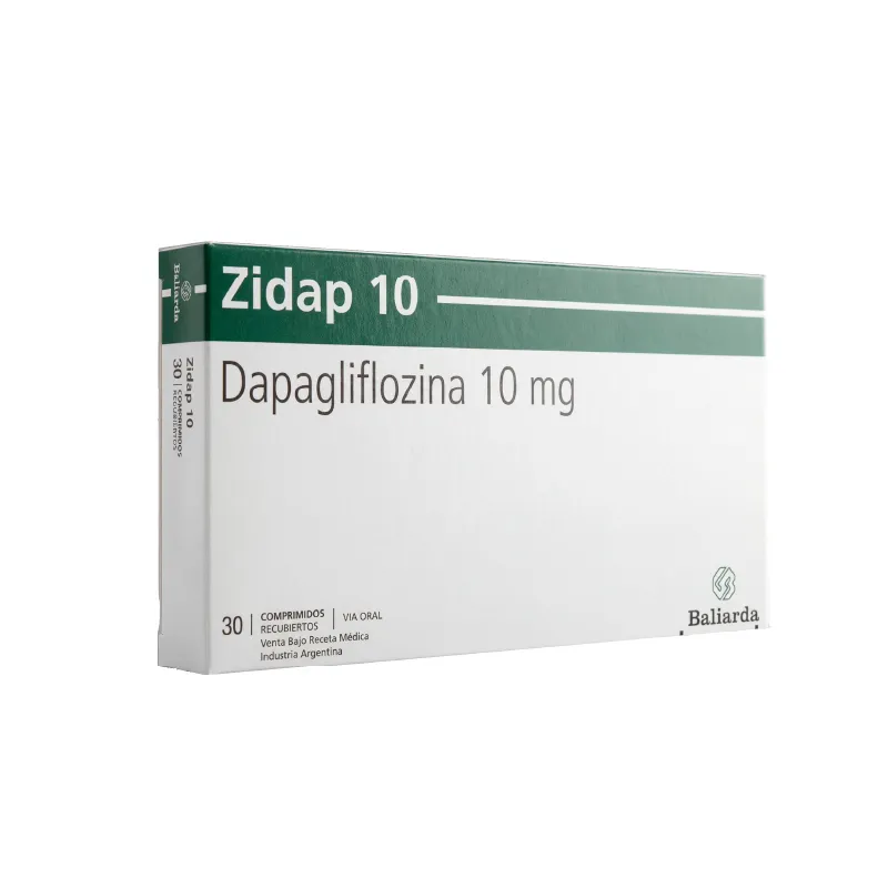 Zidap Dapagliflozina 10 mg - Cont. 30 Comprimidos Recubiertos