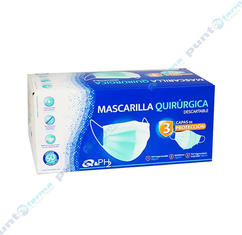 Mascarilla Quirurgica Quimfa - 50 unidades