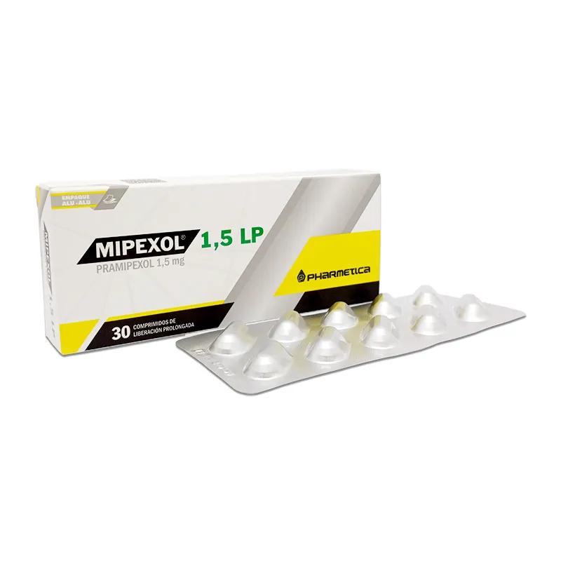 Mipexol 1,5 LP Pramipexol 1,5 mg - Cont. 30 Comprimidos de Liberacion Prolongada